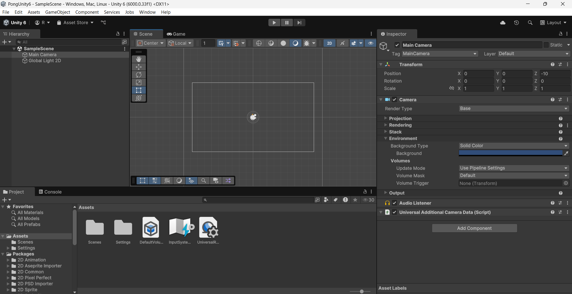 Pong proyecto base